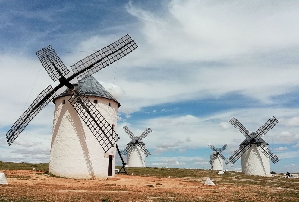 Spanien: Windm&uuml;hlen in der La Mancha